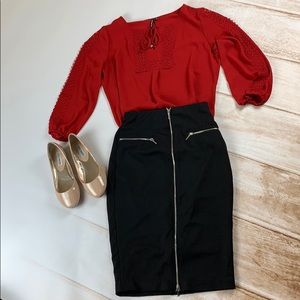 Heart soul size medium red top